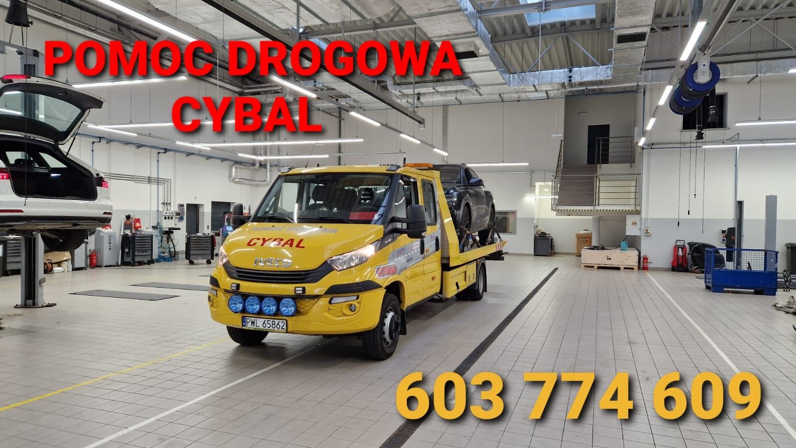 Pomoc Drogowa Mobilny Serwis TIR Holowanie 24h A2 Ciężarowe laweta