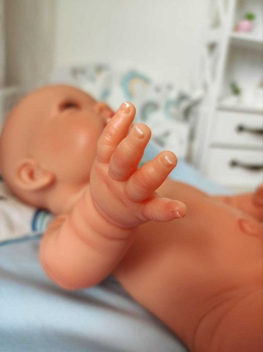 Голий пупс хлопчик реборн Nines d`Onil, 45 см