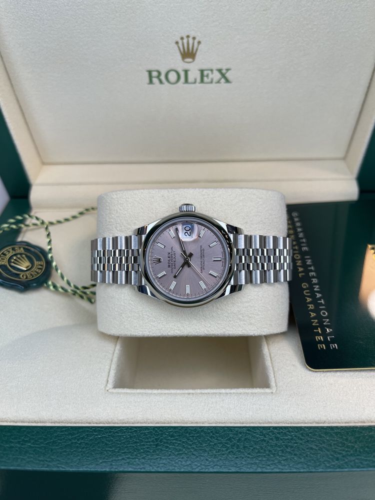 Rolex datejust 31mm różowy