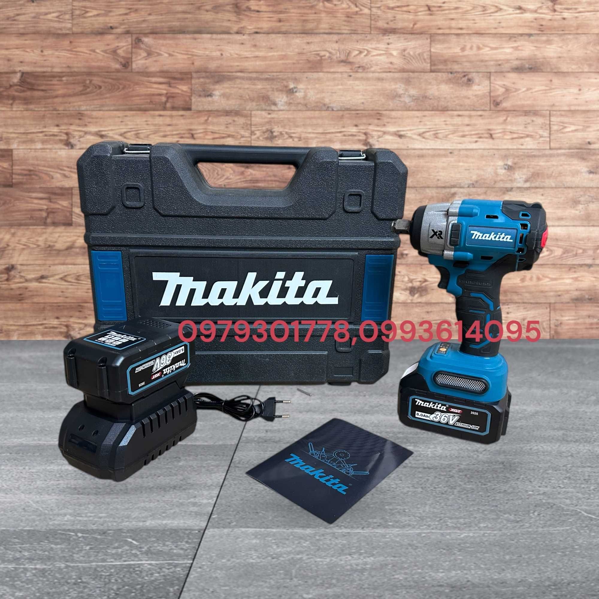 Акумуляторний ударний гайковерт Makita DTW650BL з набором інструментів