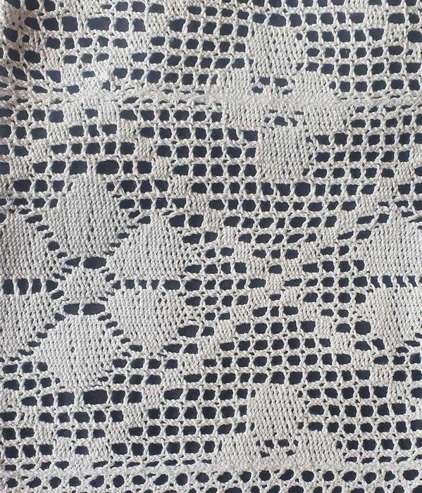 Zazdrostka szydełkowa biała 30/250cm.