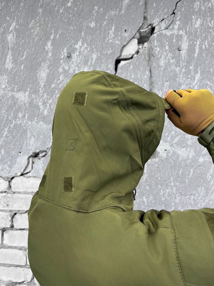 ‼️SALE‼️ Тактическая куртка Soft Shell на флисе Олива M-3XL