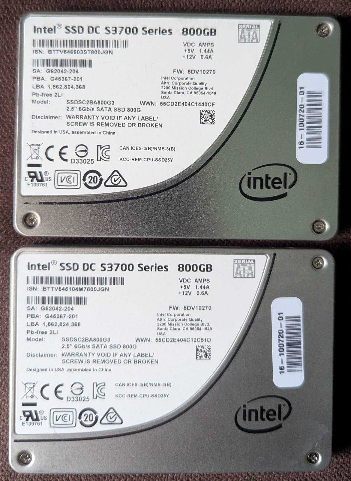 Intel DC 300-480-600-800 MLC Enterprise !!!