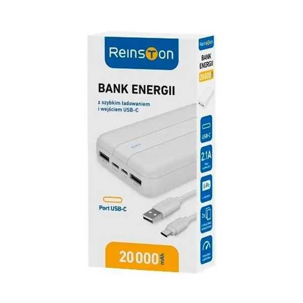 Powerbank 20000 mah с быстрой зарядкой УМБ Reinston EPB028 White