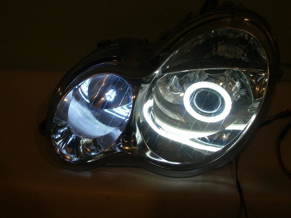 Фара Mercedes W203, линзы в фару Мерседес 203, линзы в Mercedes W203,
