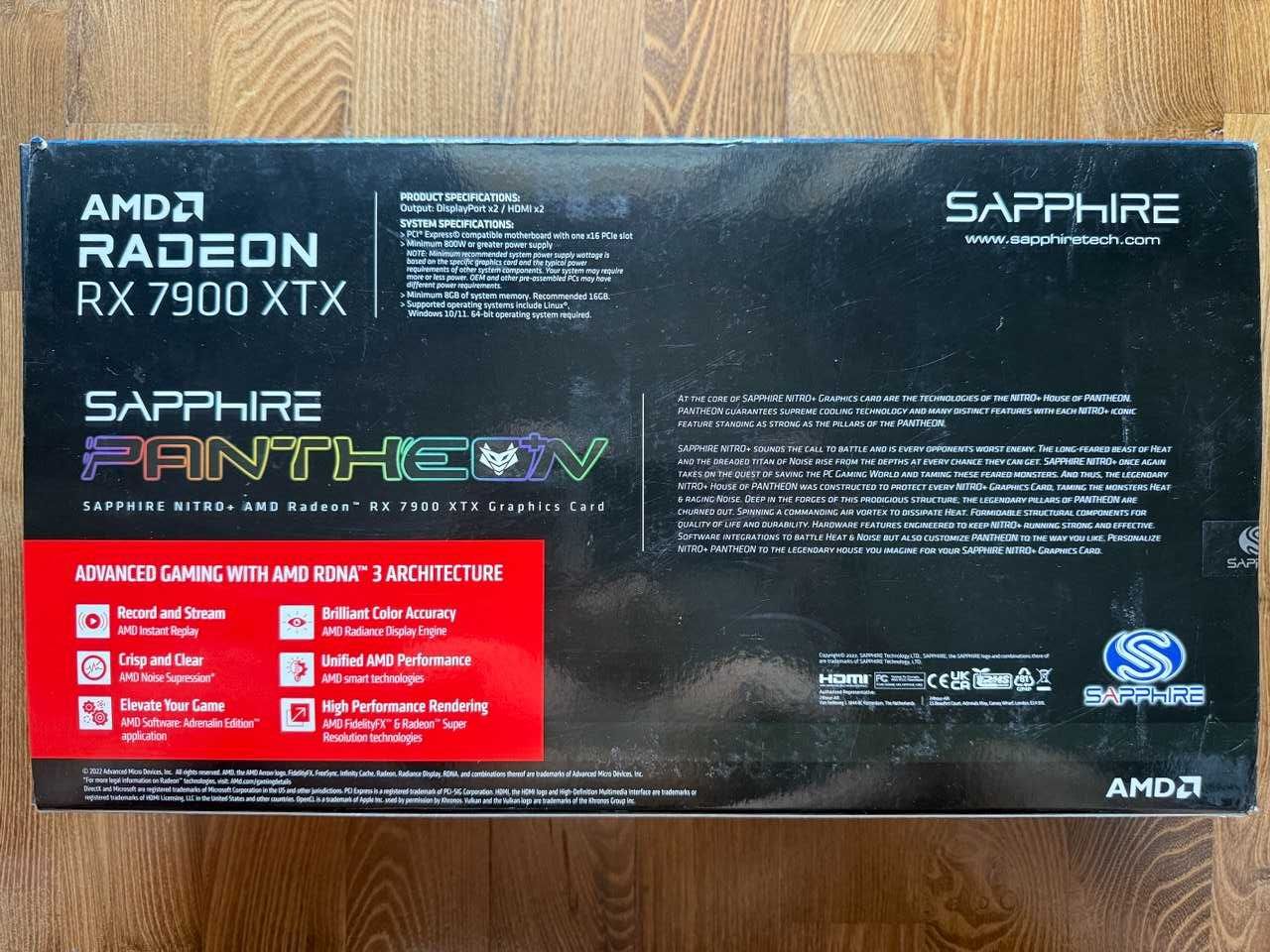 Karta graficzna Sapphire NITRO+ Radeon RX 7900 XTX Vapor-X 24GB GDDR6