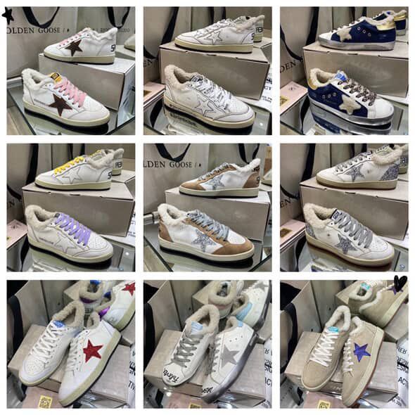 Кеди голден гус з хутром . Зимні кеди golden goose . Під замовлення !!