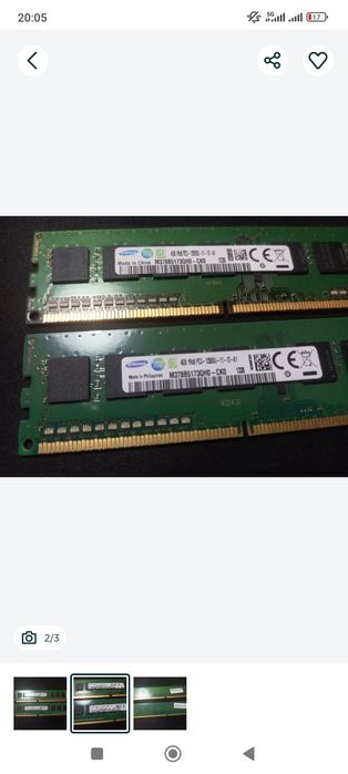 8GB RAM DDR3 1600MHz Samsung