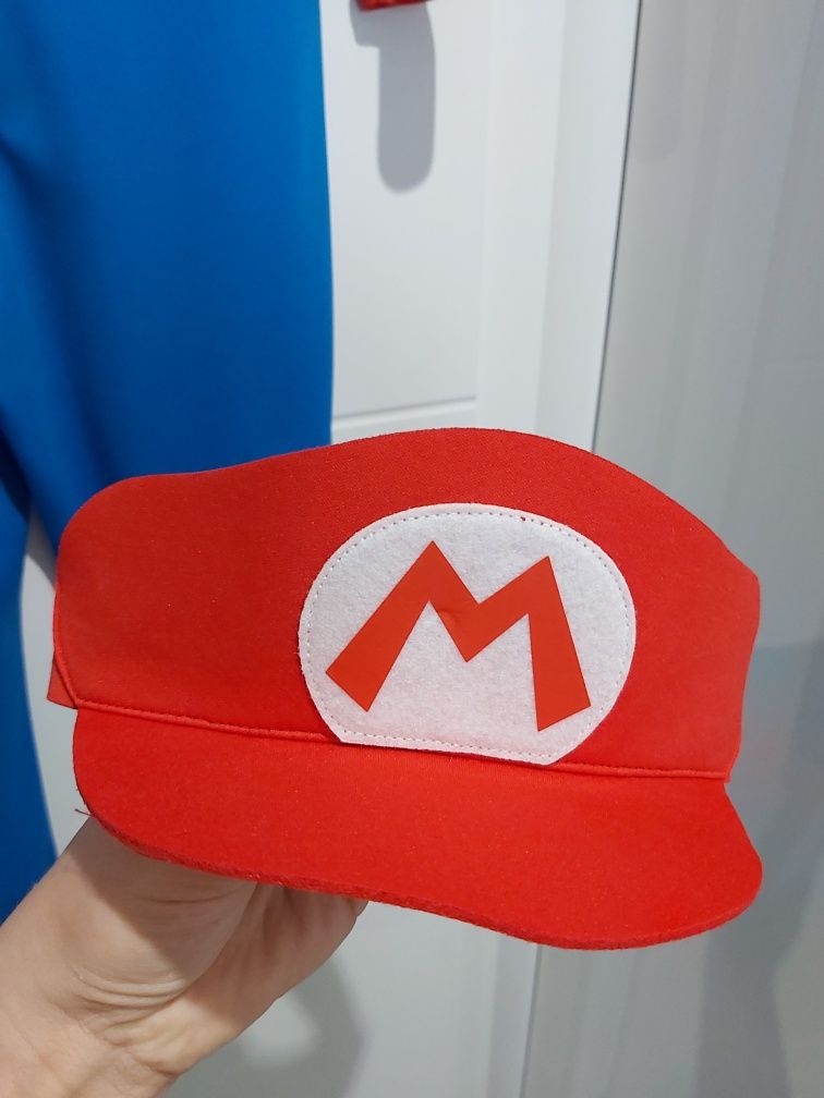 Strój karnawałowy 2w1 Super MARIO 5-6 Lat 122 cm
