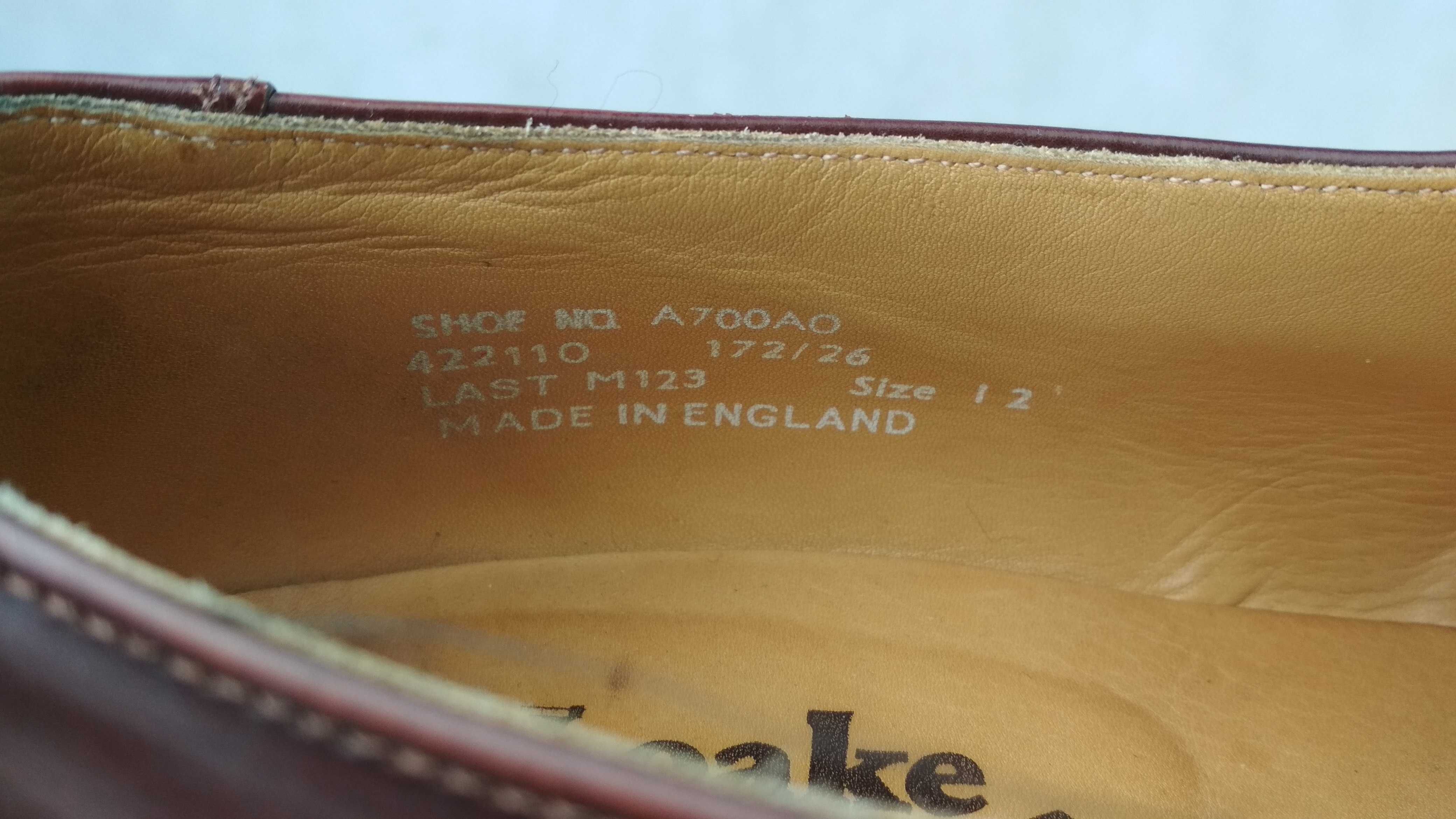 DR. MARTENS x Loake Buty Półbuty Monki Z Klamrą Skórzane Roz. 47