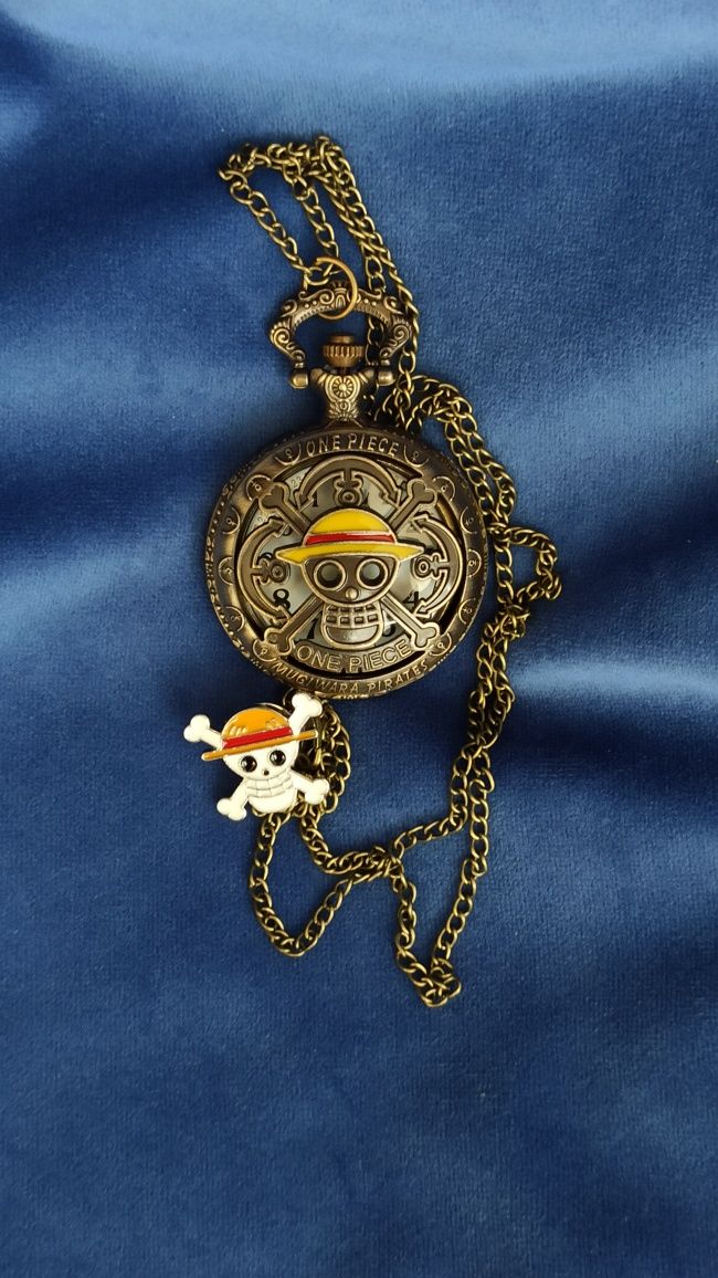 Значки аниме часы карманные пираты one piece anime pirate пин pin