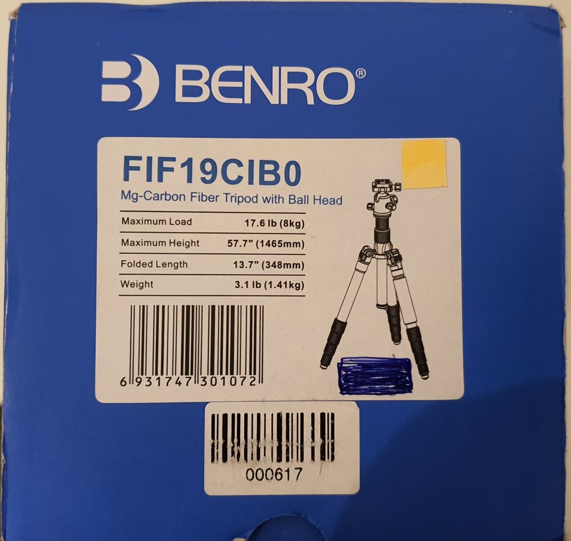 Benro Tripé Carbono Ifoto Kit 5 Secções - Fif19Cib0