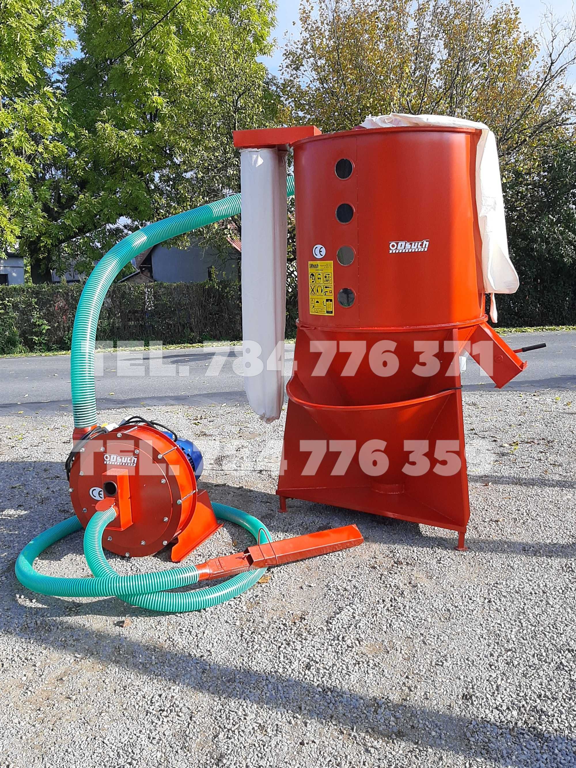 ZESTAW PASZOWY mieszalnik + śrutownik ssąco-tłoczący/młynek WAGA worki