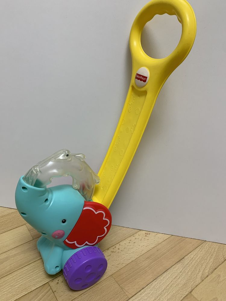 Игрушка-каталка Fisher-Price Слоник с шариками