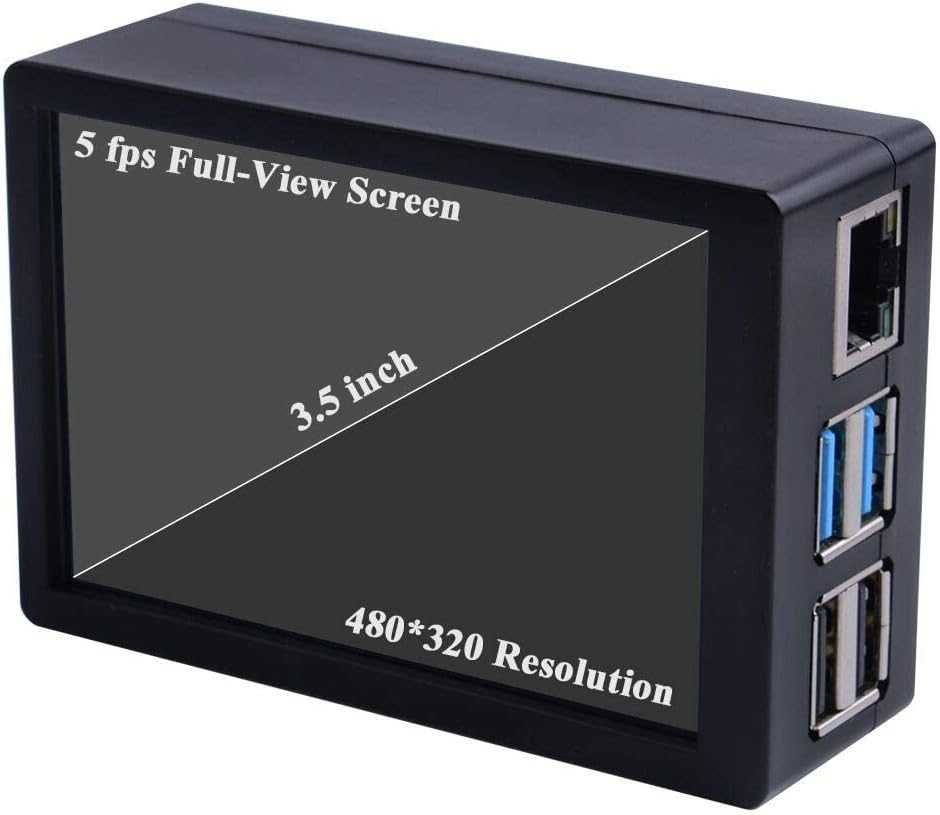 Jun-Saxifragelec Obudowa + dotykowy Wyświetlacz ekran Raspberry Pi 4