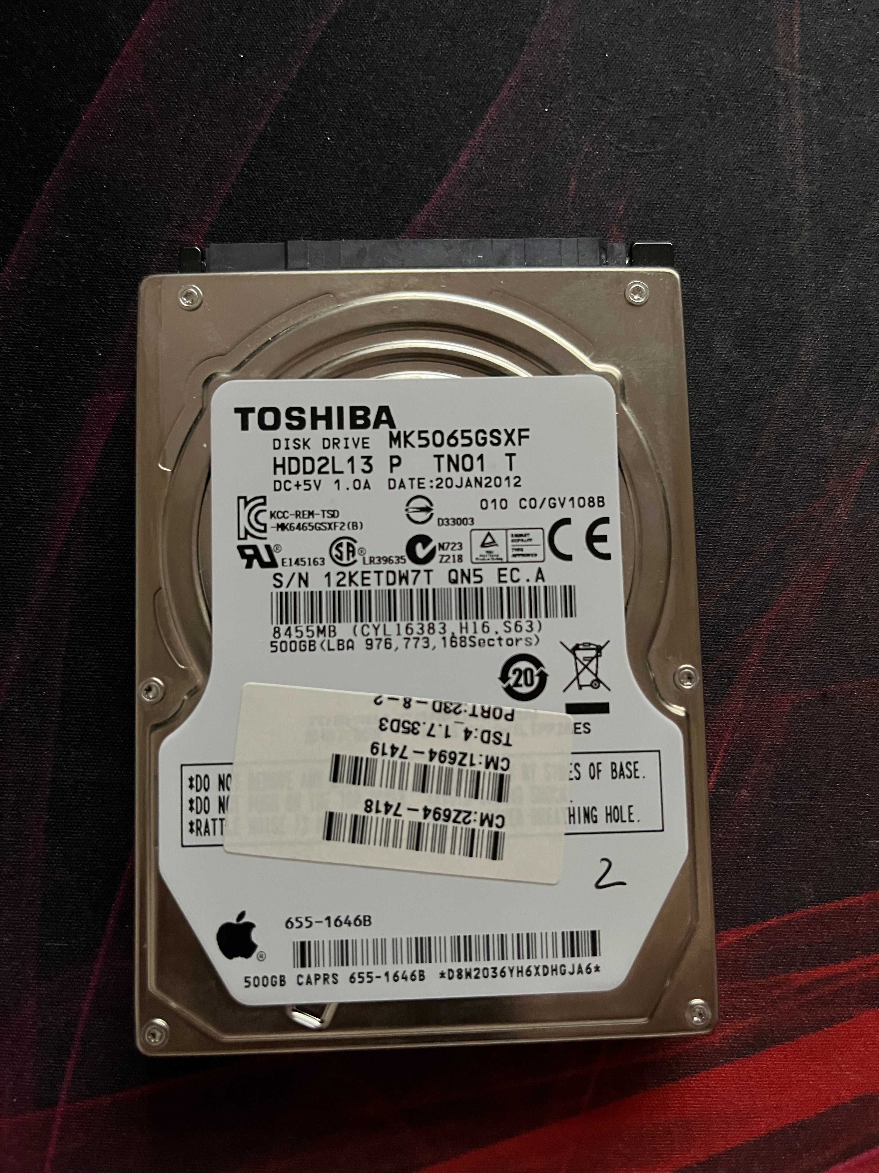 Discos Rigídos HDD 2,5" usados