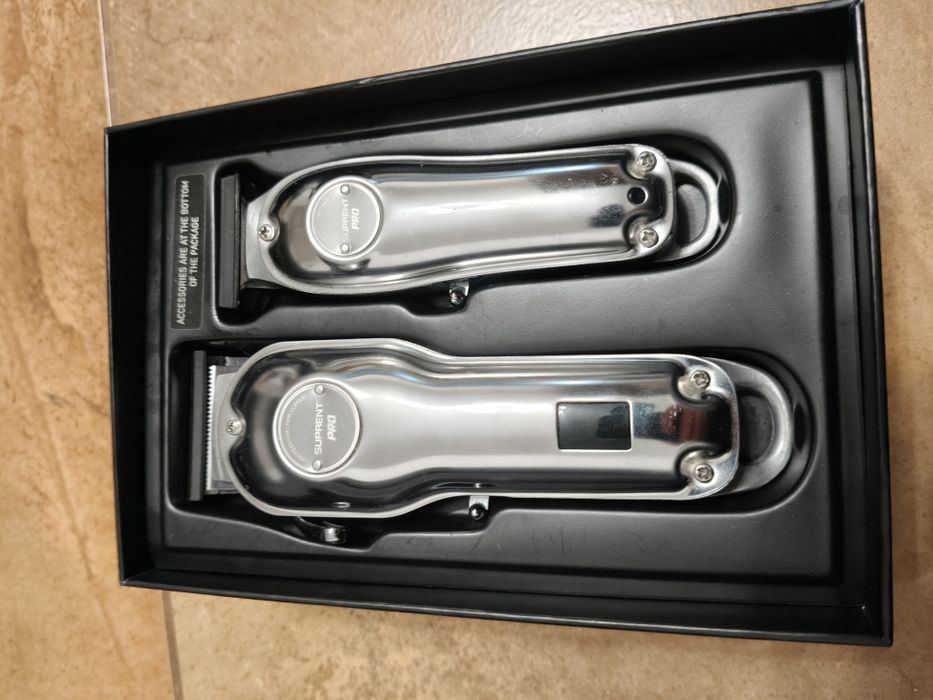 Zestaw maszynka do strzyżenia włosów oraz trymer do brody