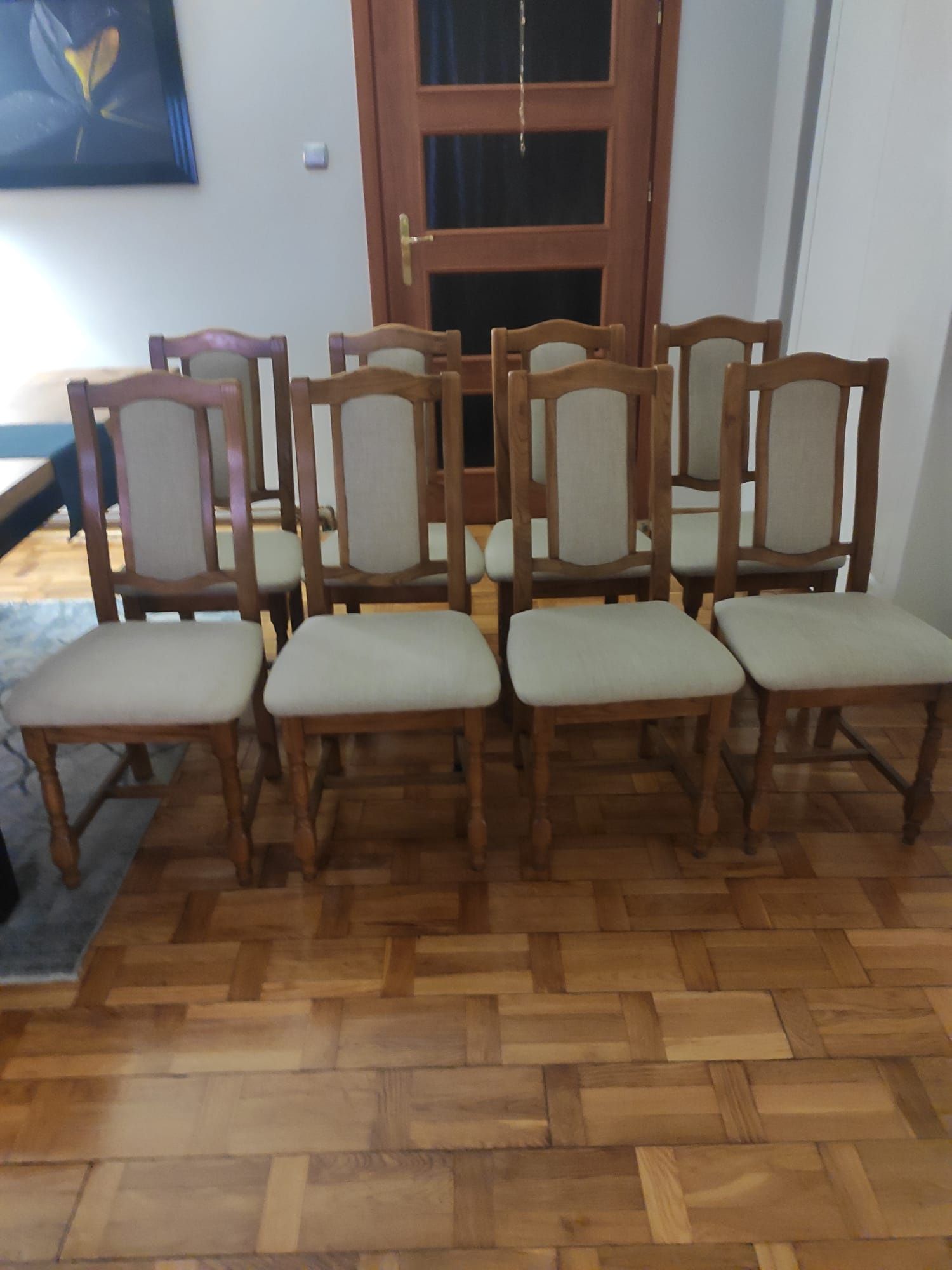 Krzesła dębowe zestaw