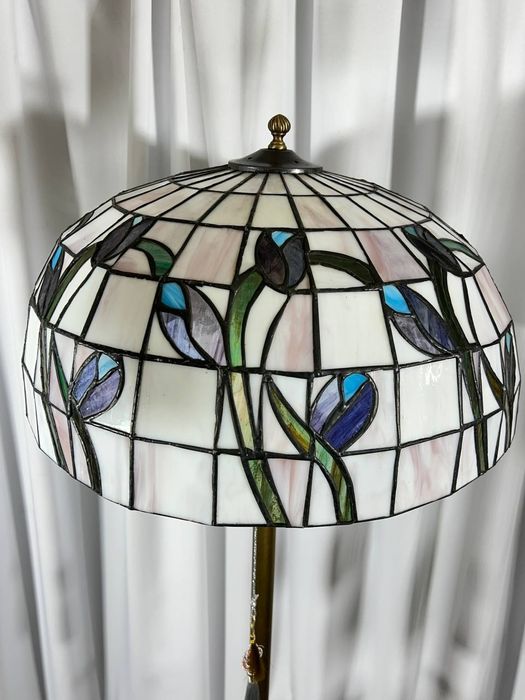 Tiffany Торшер Лампа Світильник Бронза Латунь Вінтаж Антикваріат