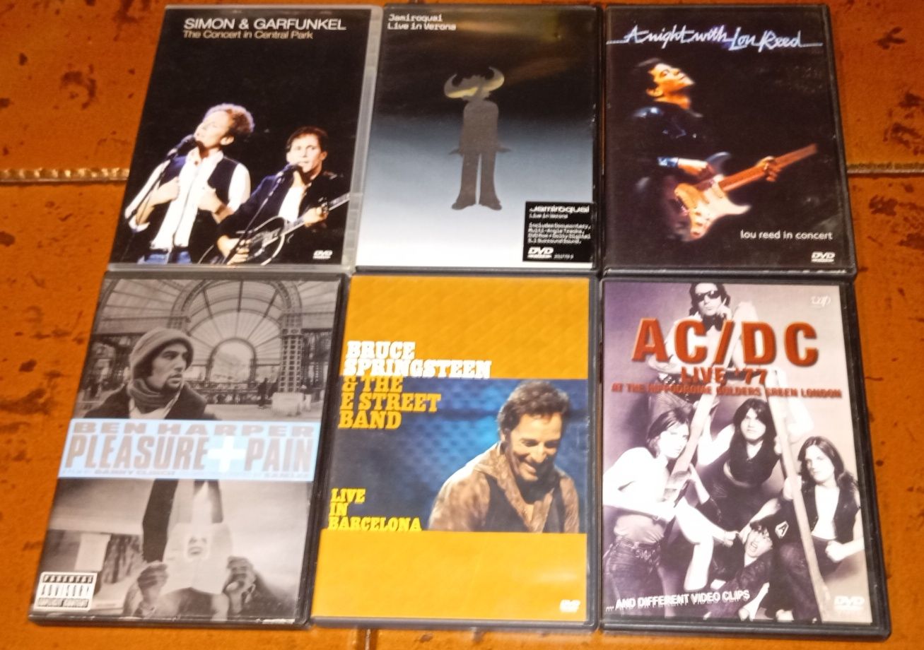 Conjunto de 6 DVD'S de música