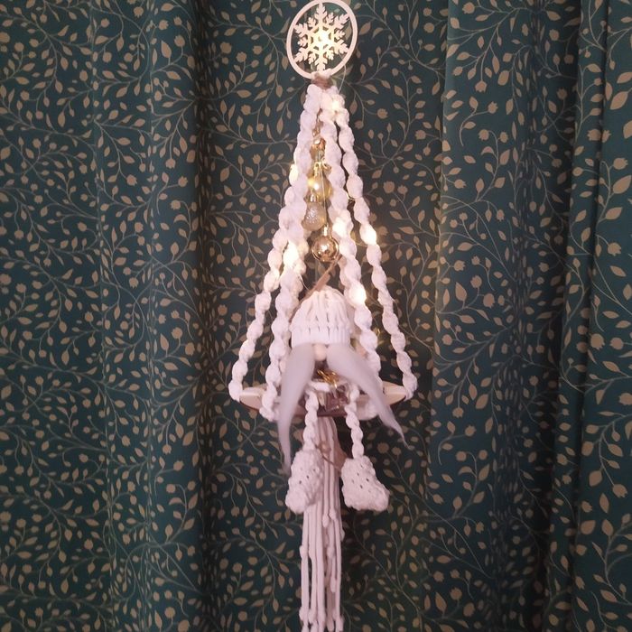 Choinka makrama dekoracja prezent