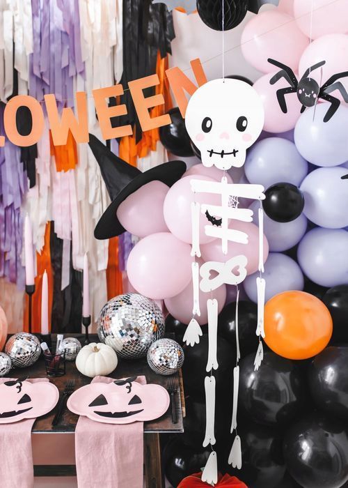 zawieszka szkielet dekoracja 110 cm na halloween karnawał  psikus