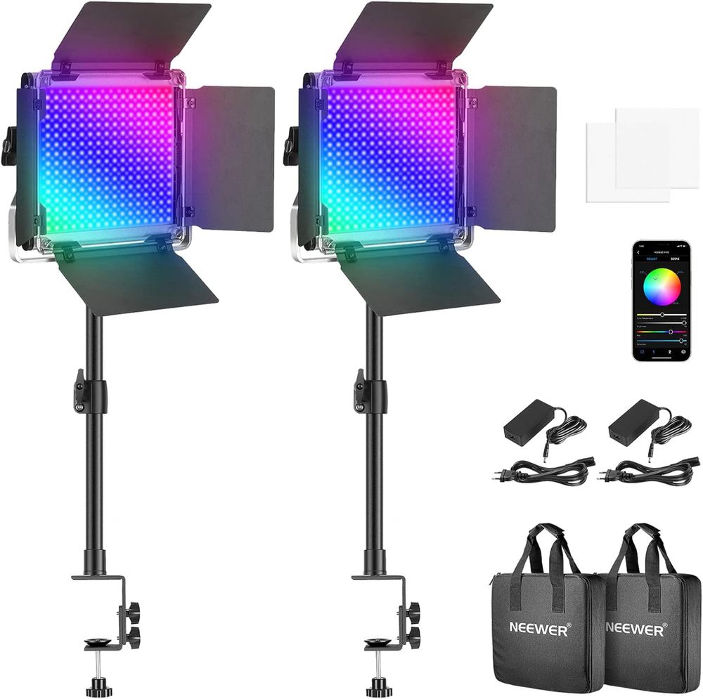 2 Painel de lEDs Neewer 660Pro RGB