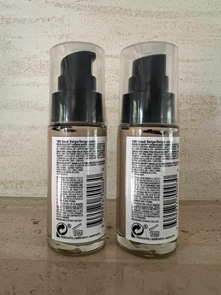 Dwa podklady Revlon colorstay 180 spf15 podklad makijaż hit