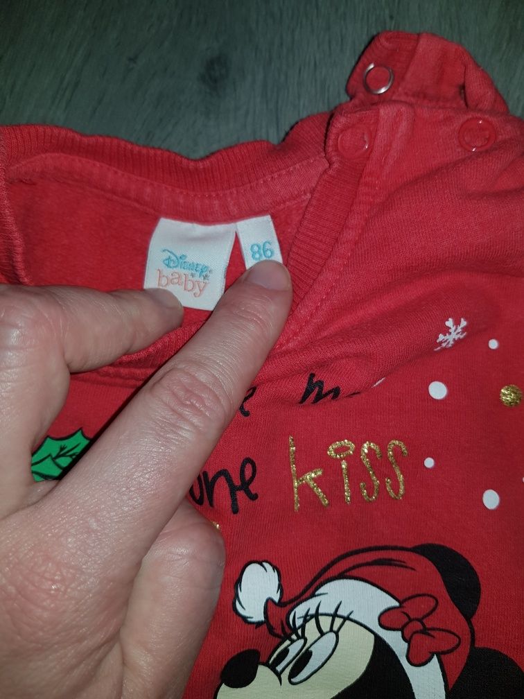 Zestaw 5 ubrań Rozmiar 86. Kurtka 86. Disney Baby. So Cute.  Legginsy