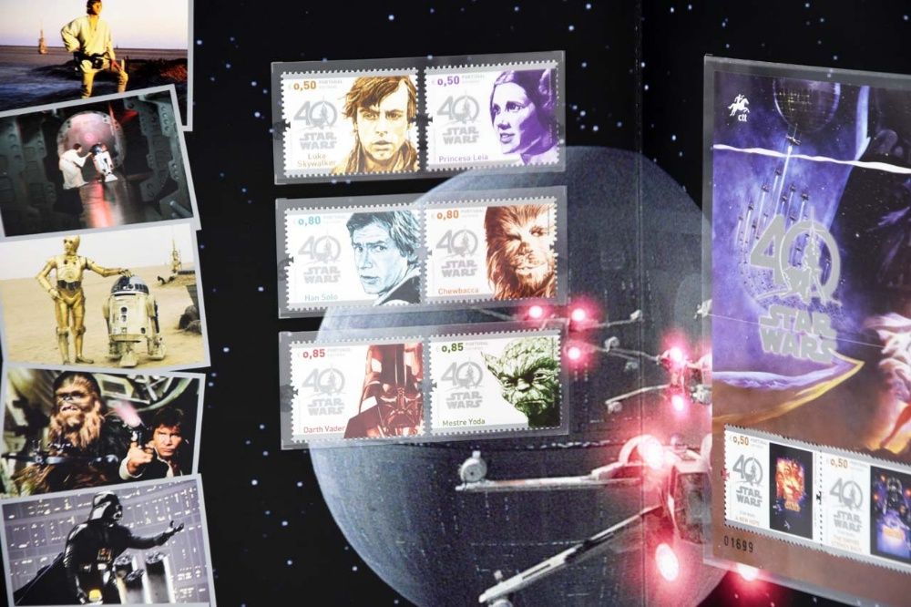 Star Wars Selos CTT Edição limitada com envelope de 1º Dia circulação