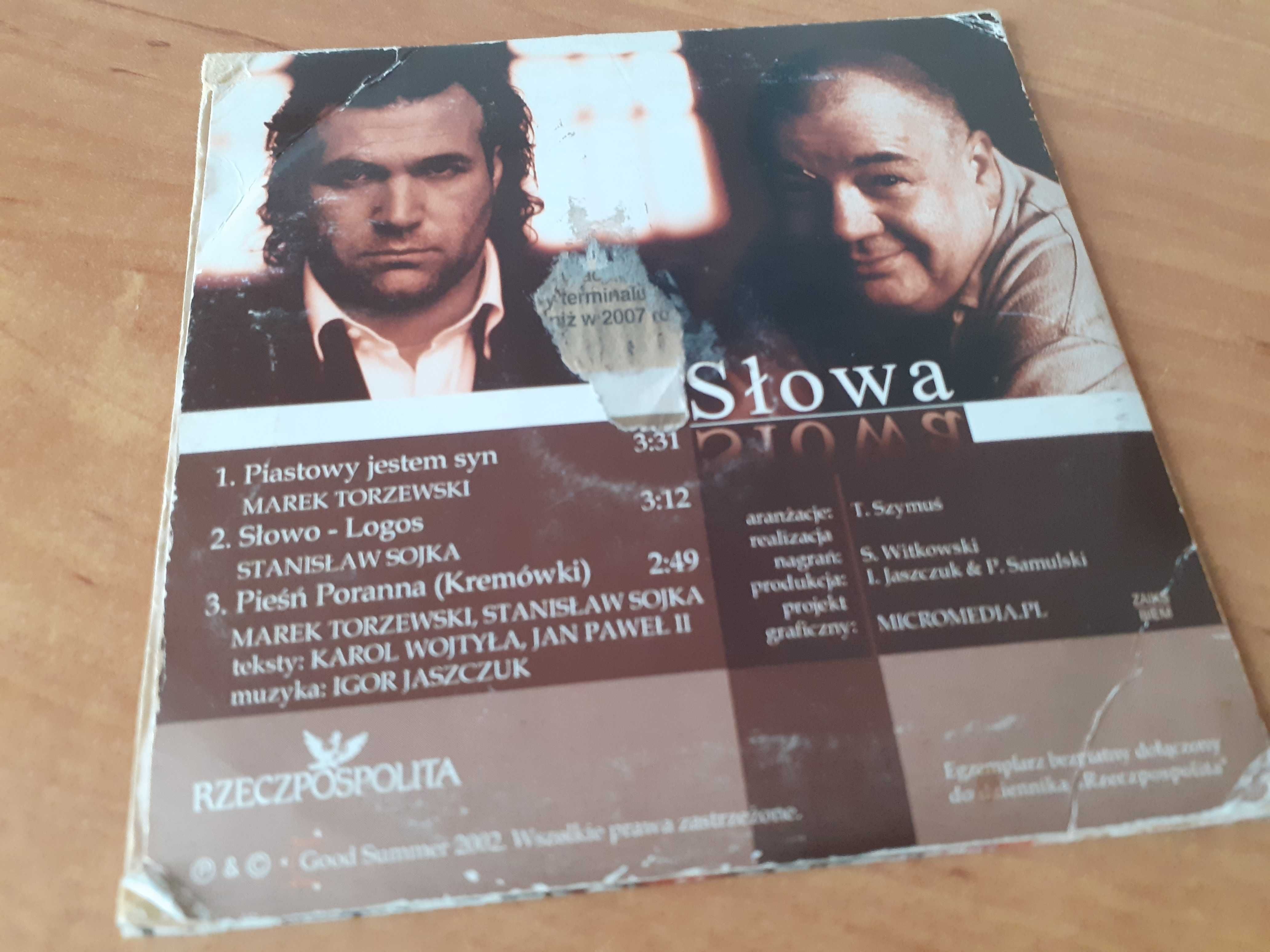 CD Słowa - Karol Wojtyła Stanisław Sojka Marek Torzewski