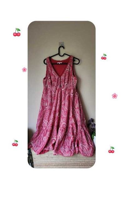 Bawełniana sukienka na co dzień, Sukienka bawełniana boho