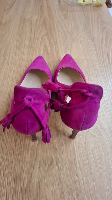 Piękne szpilki fuksja 39 rozmiar róż