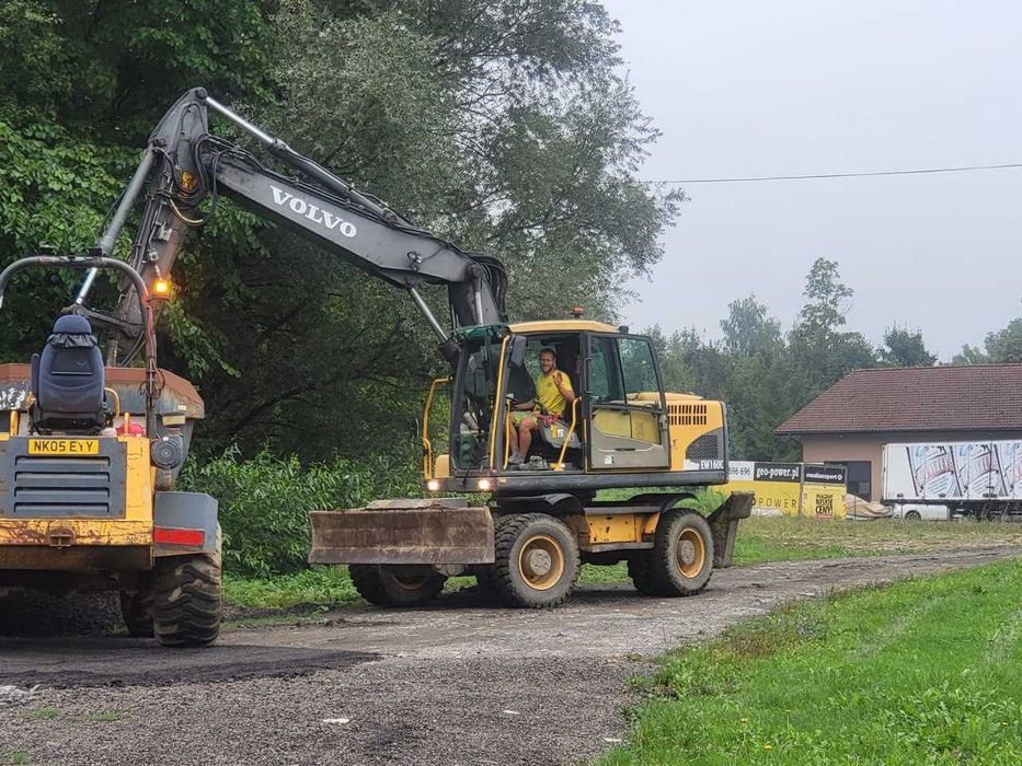 wynajem koparki kołowe razem z operatorem