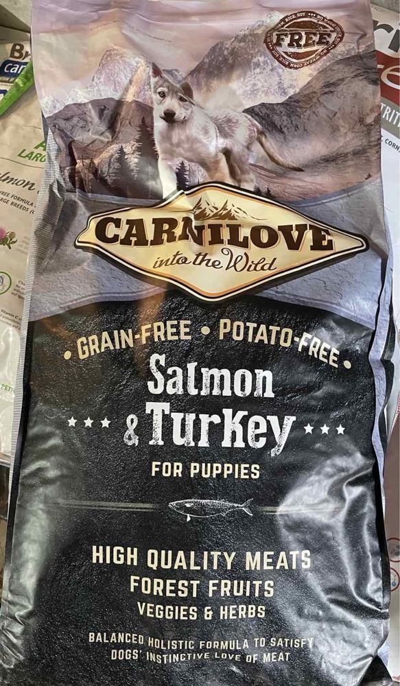корм для цуценят всіх порід Carnilove Salmon Turkey Puppy 12 кг лосось