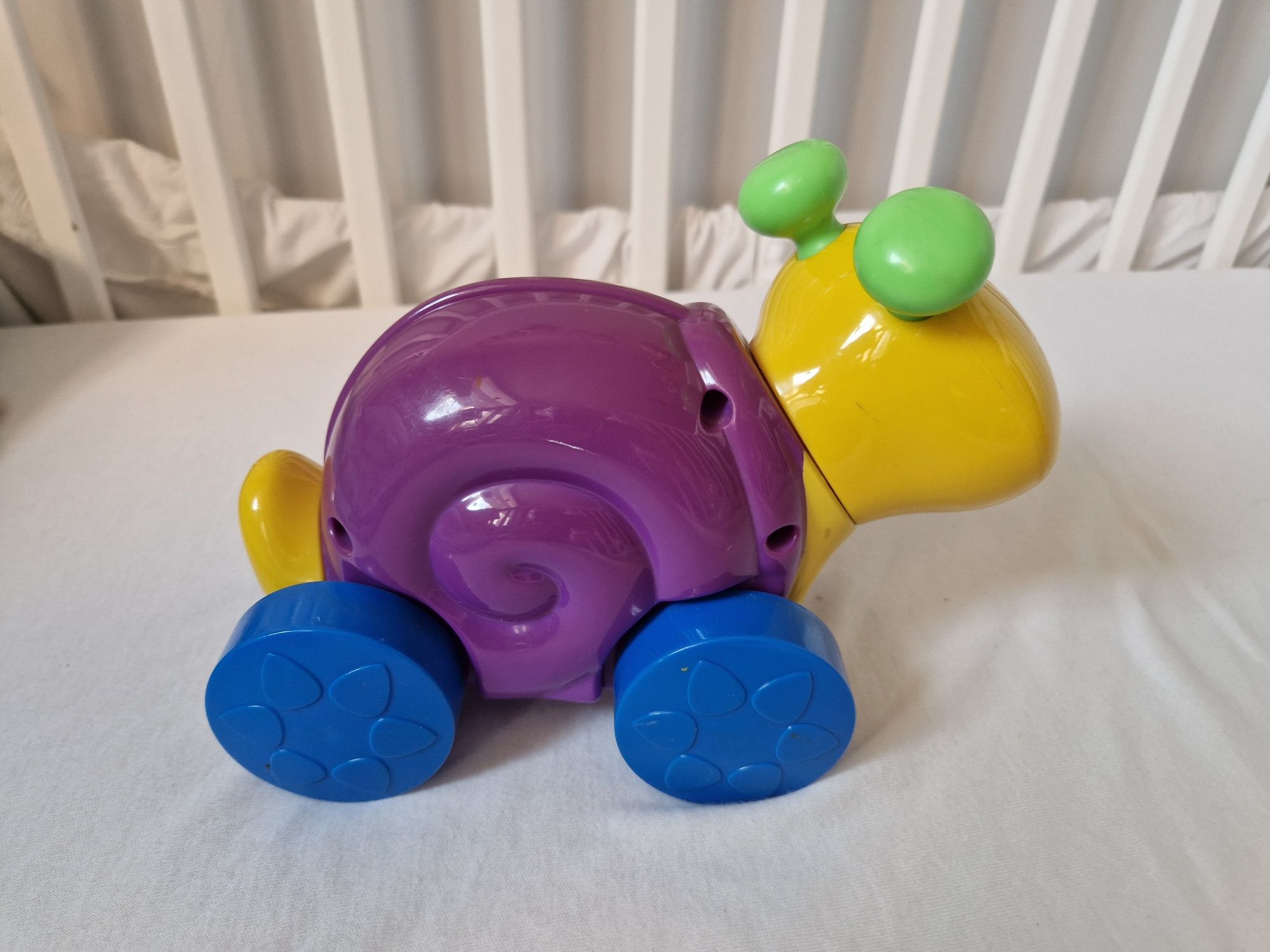 Żółw na kółkach, fisher price zabawka grające edukacyjna