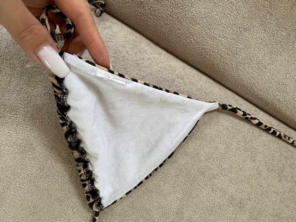 Bikini w panterkę + gratis stanik | strój kąpielowy dwuczęściowy