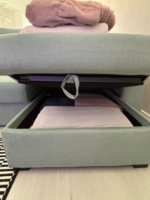 Sofa Chaise Longue Cama - Verde