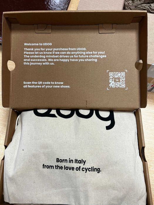 Sapato Ciclismo Estrada Udog Cima 41 Carbono Look Keo