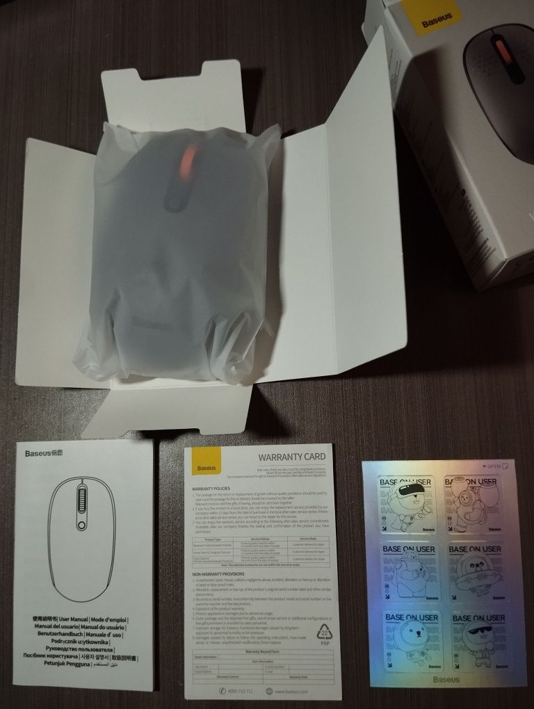 NOWA mysz bezprzewodowa BASEUS 2.4 GHz bluetooth 5.0 OKAZJA