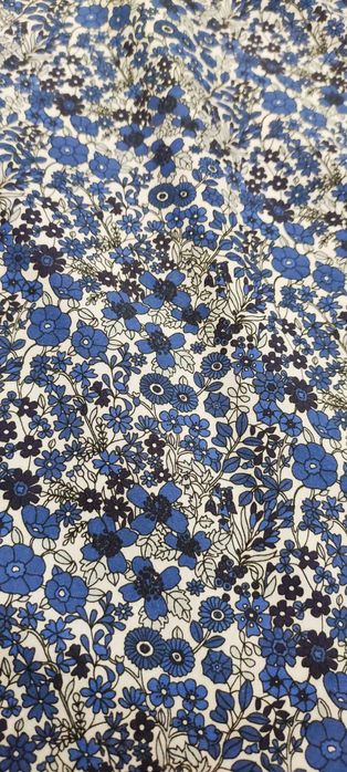 Koszula męska Knowledge Cotton Apparel niebieska kwiaty bawełna