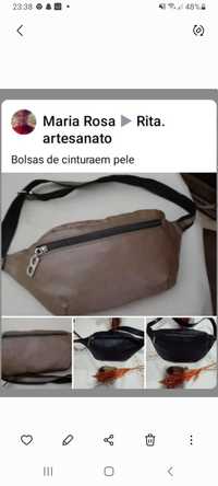 Bolsas de cintura em pele