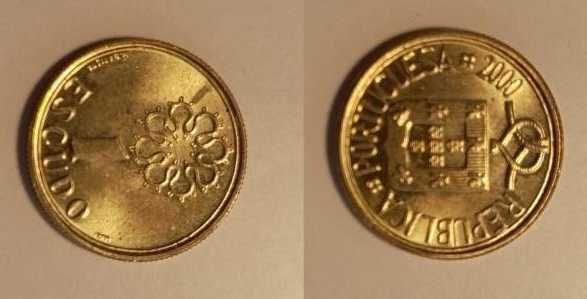 Moedas Portuguesas - 1$ escudo (latão-niquel)