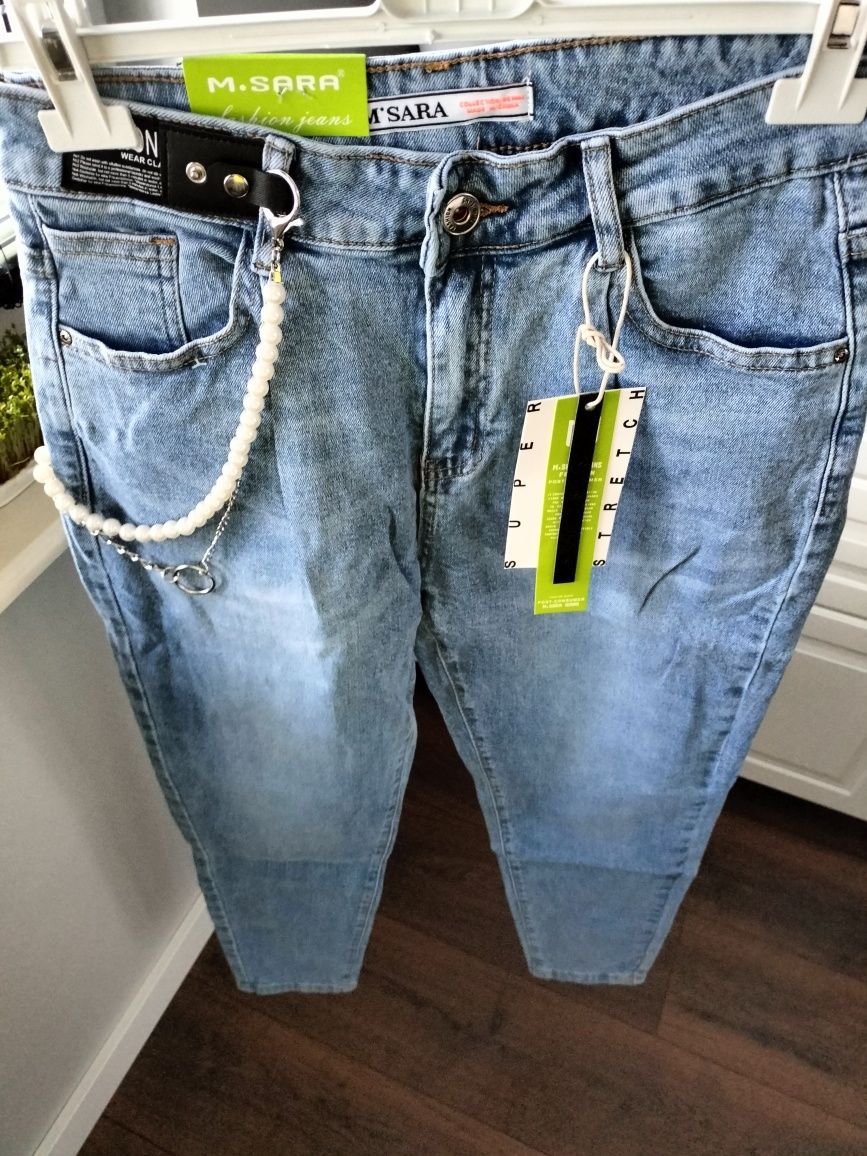 Nowość ! Jeansy M.Sara Mom fit wysoki stan r. M-3XL