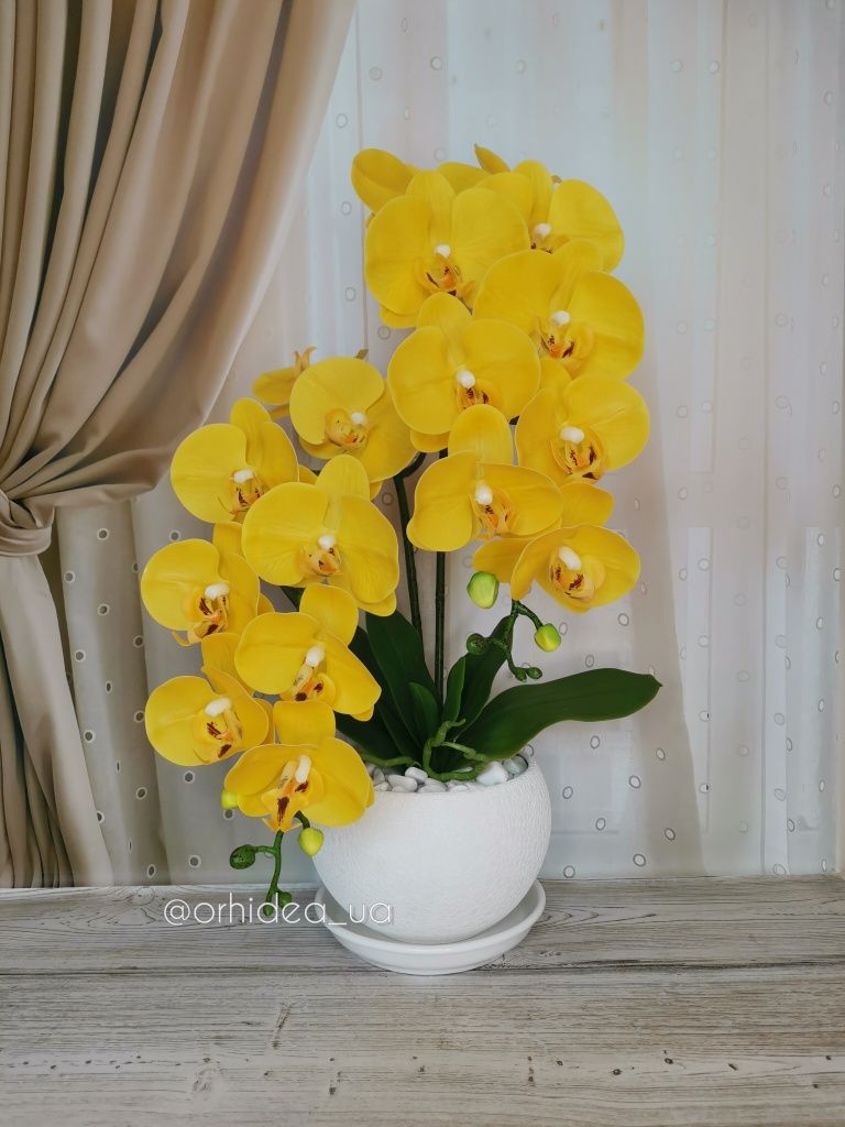 Латексні орхідеї / орхидеи из латекса / декор / штучні квіти / орхідея