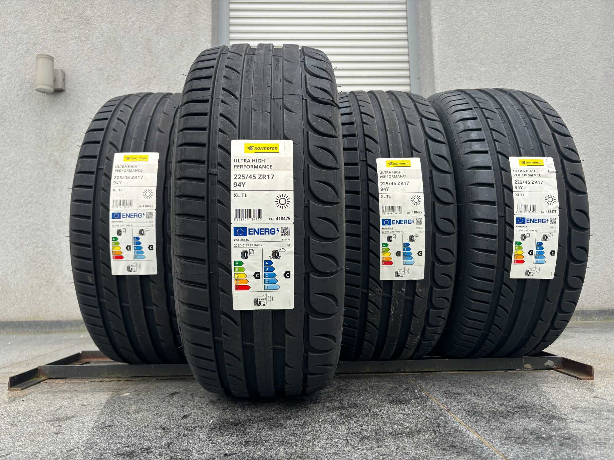 x4 Nowe lato 225/45R17 Kormoran UHP XL prod. 2024r! 5 lat gwar