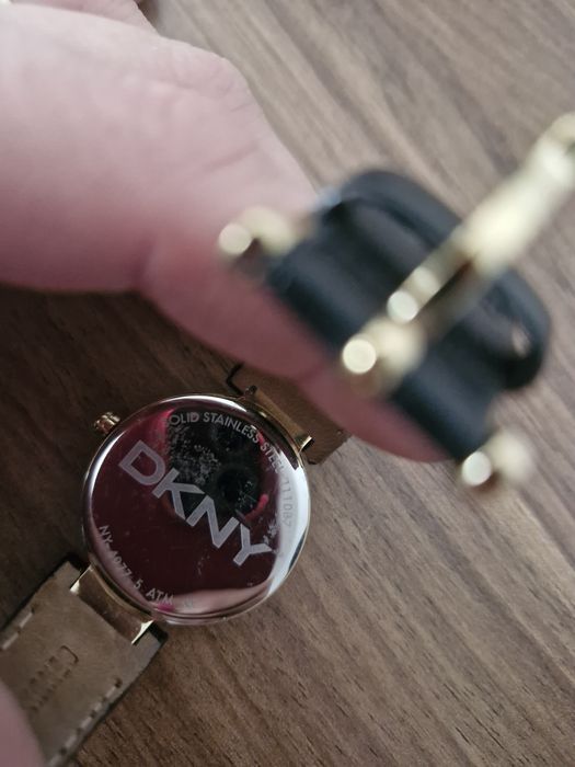 DKNY zegarek czarny złoty złoto czarny oryginalny