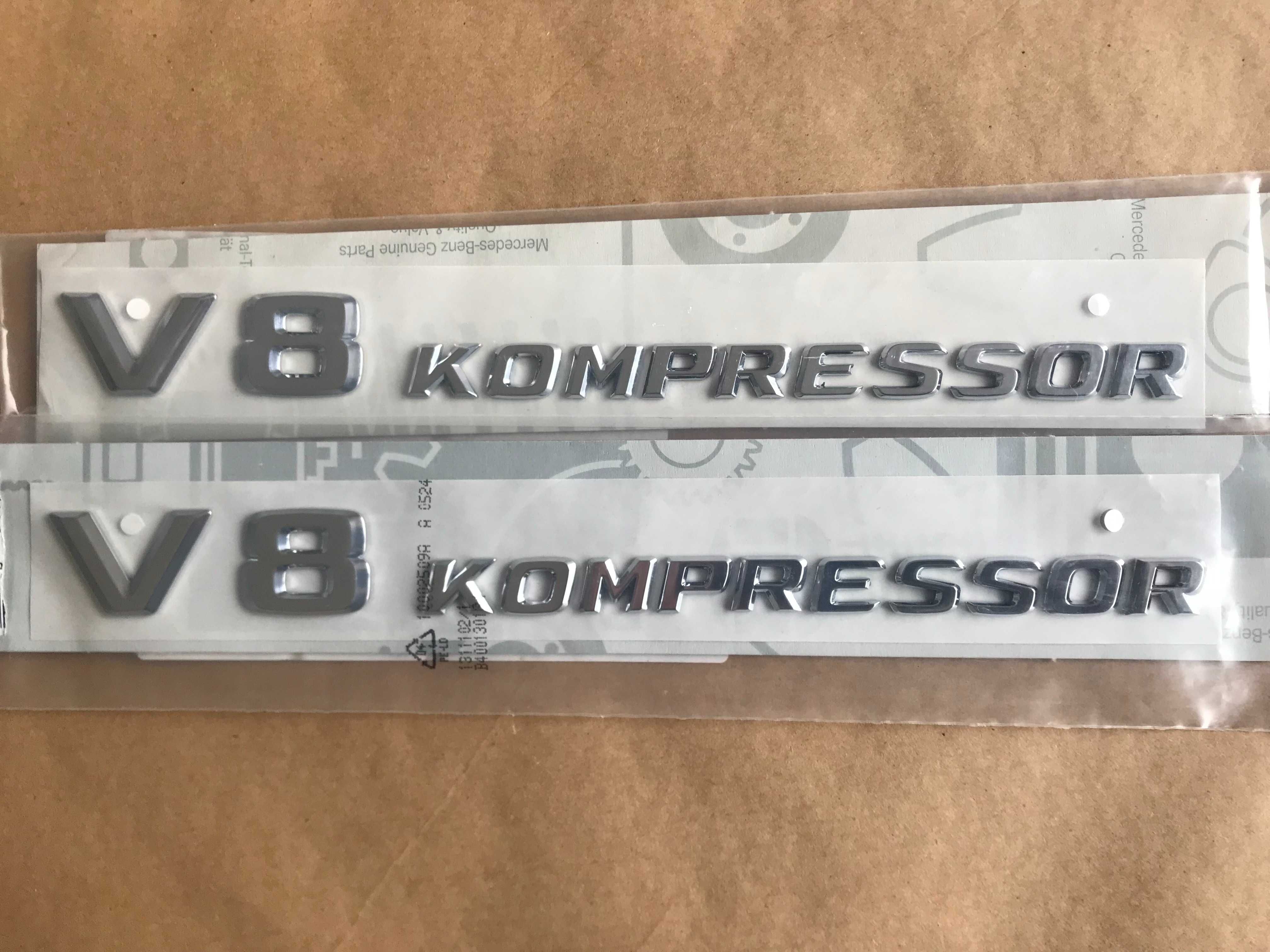 Original Mercedes-Benz V8 Compressor Emblemas