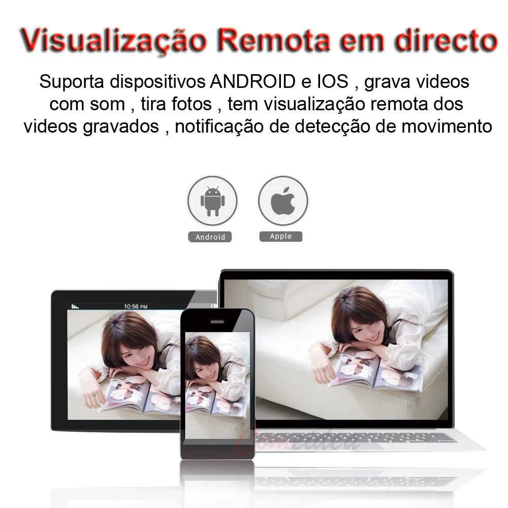 camera oculta wi-fi minuscula exame com visualização no telemovel net