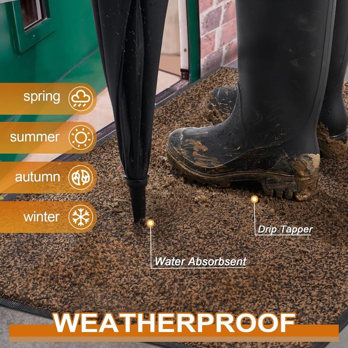 Duża wycieraczka 180x120cm Antypoślizgowa Chłonna